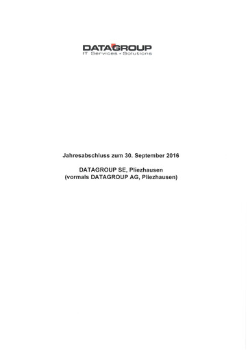 Thumbnail DATAGROUP SE Financial Statement 2016