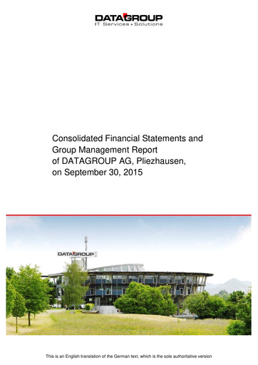 Vorschaubild DATAGROUP SE Finanzmitteilung 2014-2015