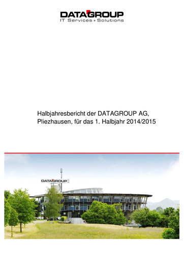 Thumbnail DATAGROUP SE Half-year Report 2014-2015-h1
