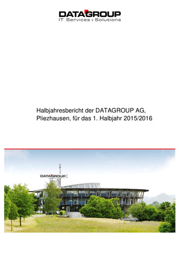 Thumbnail DATAGROUP SE Half-year Report 2015-h1