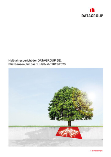 Thumbnail DATAGROUP SE Half-year Report 2019-h1