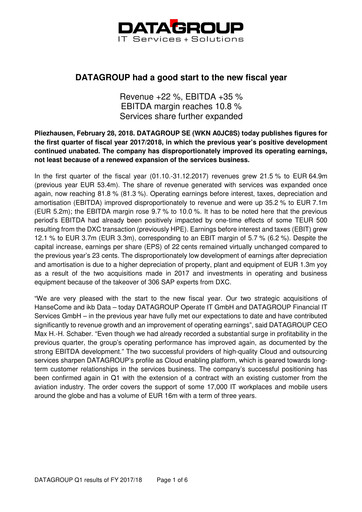 Thumbnail DATAGROUP SE Quarterly Report 2017-2018-q1