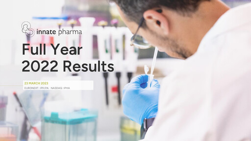 Miniature Innate Pharma
 Rapport financier 2022
