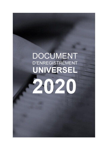 Thumbnail Innate Pharma
 Universal Registration Document 2020