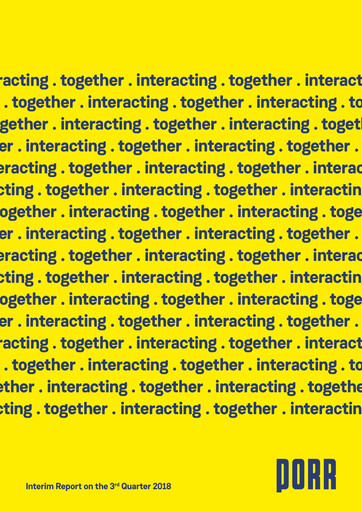 Miniature PORR Rapport trimestriel 2018-9m