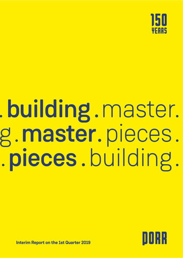 Miniature PORR Rapport trimestriel 2019-q1