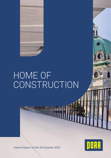 Miniature PORR Rapport trimestriel 2024-9m