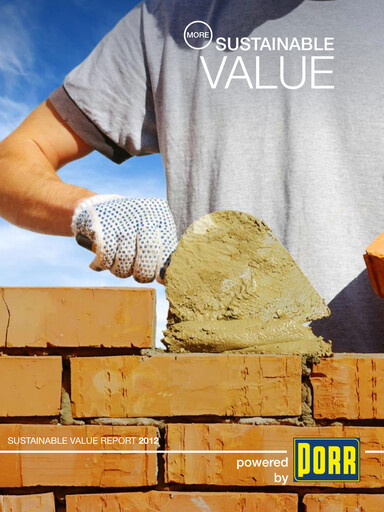 Thumbnail PORR Sustainability Report 2012