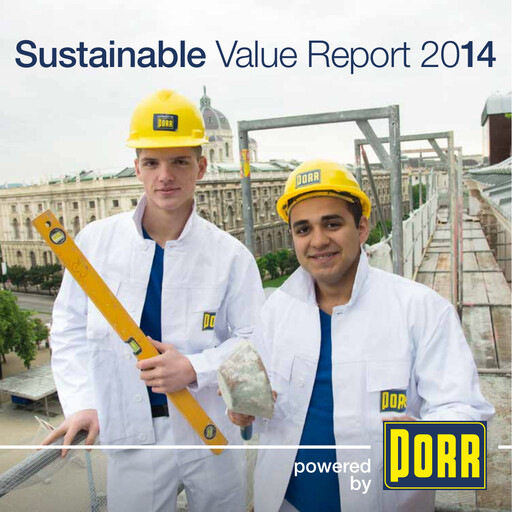 Thumbnail PORR Sustainability Report 2014