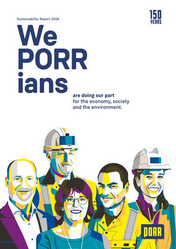 Thumbnail PORR Sustainability Report 2018