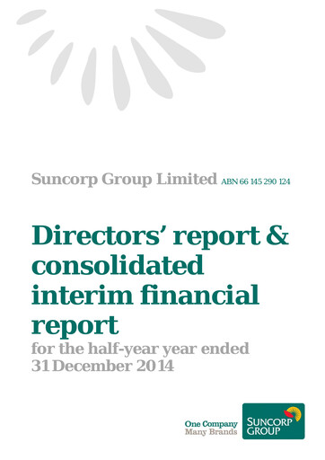 Thumbnail Suncorp Half-year Report 2014-2015-h1
