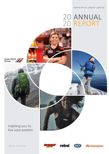 Thumbnail Super Retail Group Annual Report 2020