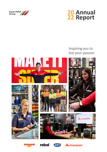 Thumbnail Super Retail Group Annual Report 2022