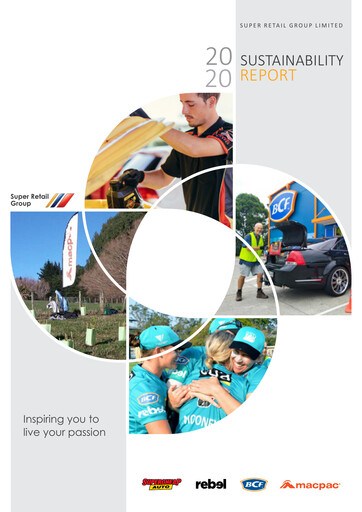 Thumbnail Super Retail Group Sustainability Report 2020