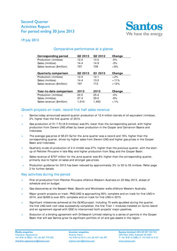 Thumbnail Santos
 Quarterly Report 2013-q2