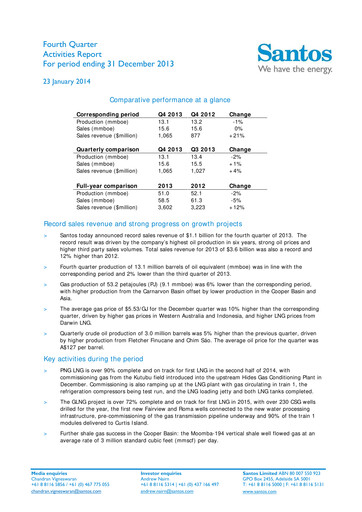 Thumbnail Santos
 Quarterly Report 2013-q4