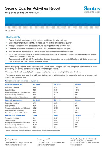 Thumbnail Santos
 Quarterly Report 2016-q2