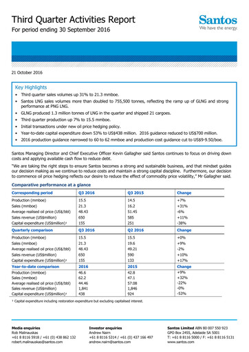 Thumbnail Santos
 Quarterly Report 2016-q3