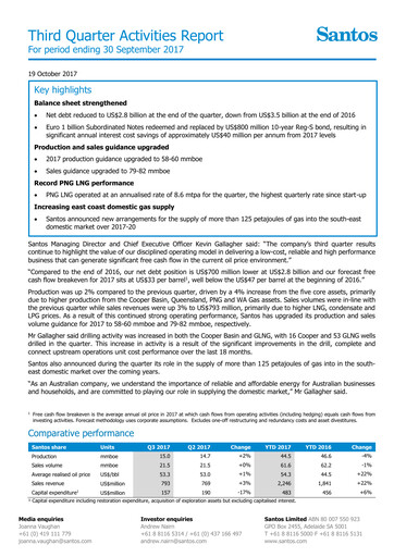 Thumbnail Santos
 Quarterly Report 2017-q3