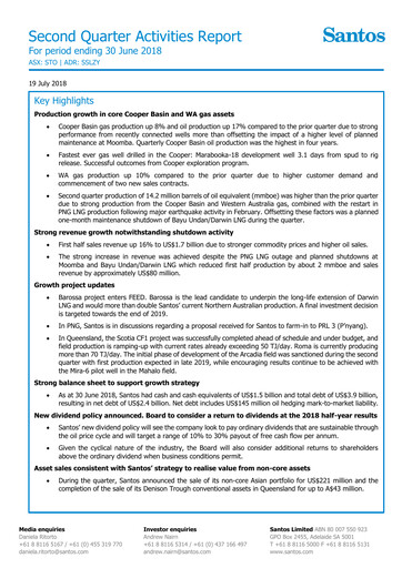 Thumbnail Santos
 Quarterly Report 2018-q2