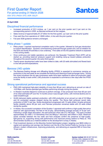 Miniature Santos
 Rapport trimestriel 2026-q1