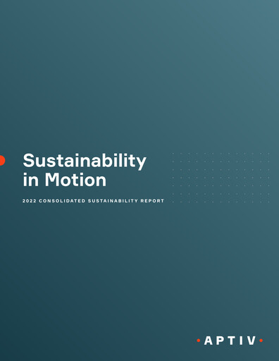 Thumbnail Aptiv Sustainability Report 2022