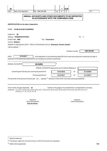 Thumbnail X-FAB Financial Statement 2018