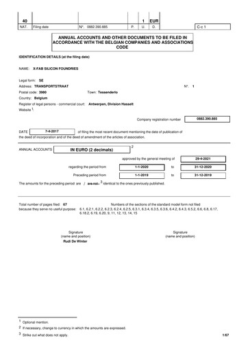 Thumbnail X-FAB Financial Statement 2020