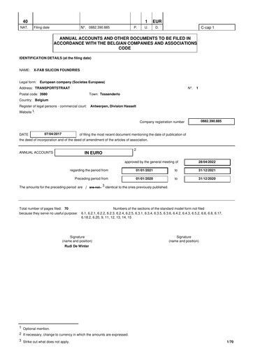 Thumbnail X-FAB Financial Statement 2021