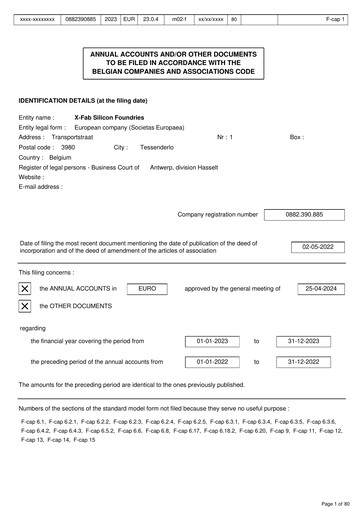 Thumbnail X-FAB Financial Statement 2023