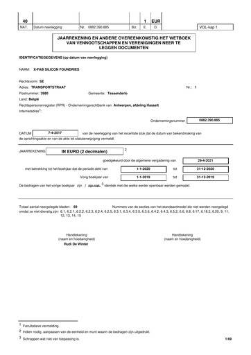 Thumbnail X-FAB Financial Statement 2020