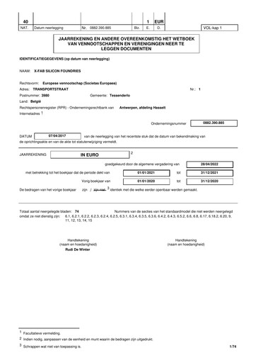 Thumbnail X-FAB Financial Statement 2021