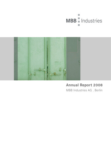 Thumbnail MBB SE Annual Report 2008