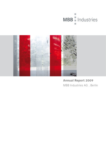 Thumbnail MBB SE Annual Report 2009