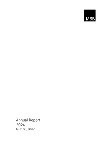 Thumbnail MBB SE Annual Report 2024