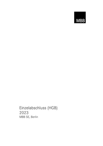 Thumbnail MBB SE Financial Statement 2023