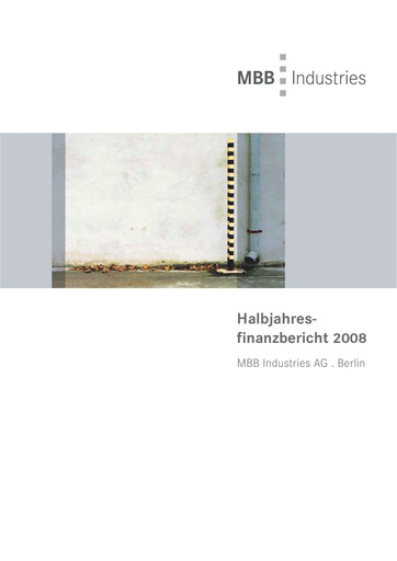 Thumbnail MBB SE Half-year Report 2008-h1