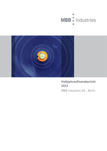 Thumbnail MBB SE Half-year Report 2013-h1