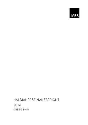 Thumbnail MBB SE Half-year Report 2016-h1