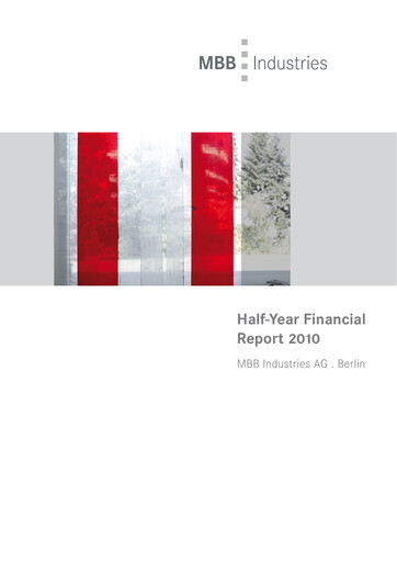 Thumbnail MBB SE Half-year Report 2010-h1