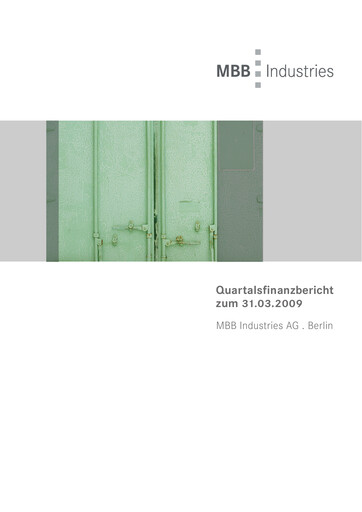 Thumbnail MBB SE Quarterly Report 2009-q1