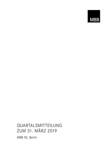 Thumbnail MBB SE Quarterly Report 2019-q1