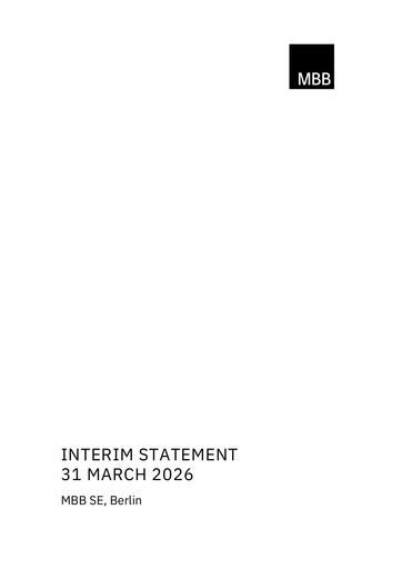 Thumbnail MBB SE Quarterly Report 2026-q1