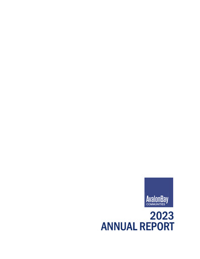 Thumbnail AvalonBay Communities Annual Report 2023