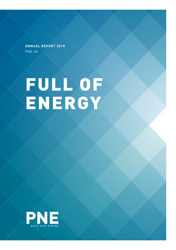 Thumbnail PNE AG Annual Report 2018