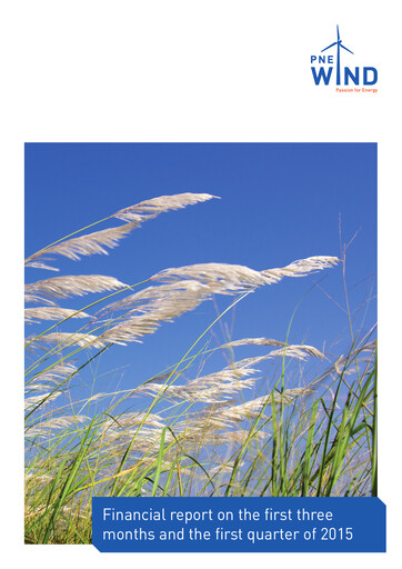 Miniature PNE AG Rapport trimestriel 2015-q1