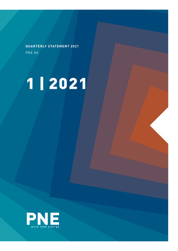 Miniature PNE AG Rapport trimestriel 2021-q1