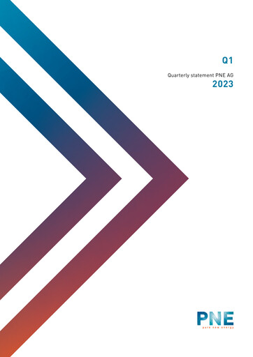 Miniature PNE AG Rapport trimestriel 2023-q1