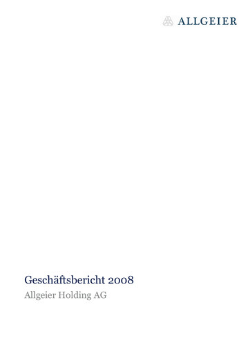 Thumbnail Allgeier Annual Report 2008