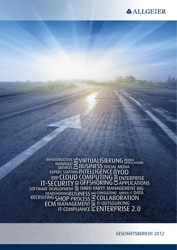 Thumbnail Allgeier Annual Report 2012